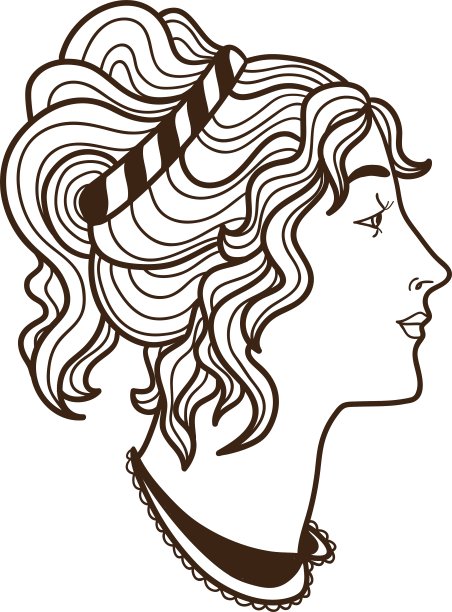 时尚女人的脸图片下载