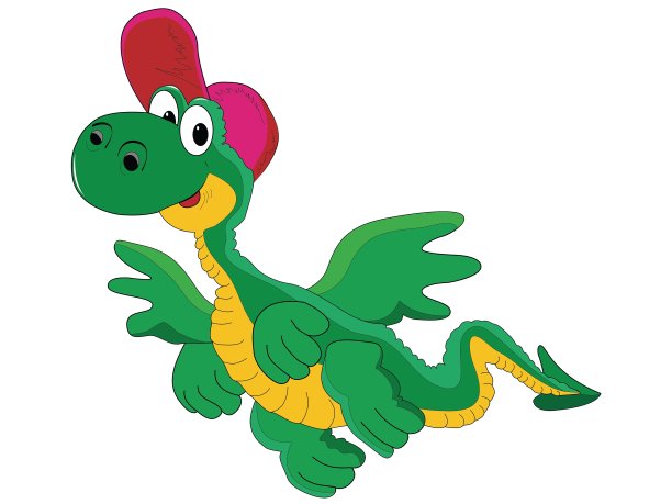 快乐的卡通龙图片下载