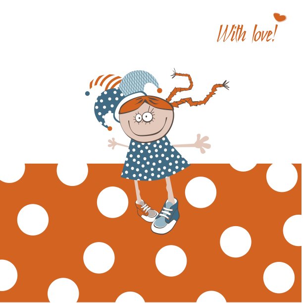 生日快乐橙色图片下载