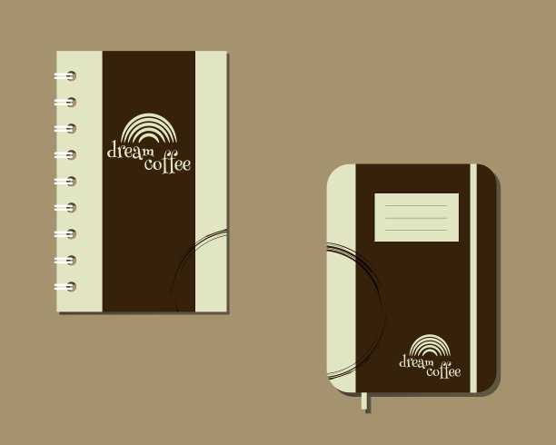 咖啡馆企业标识模板设计图片下载