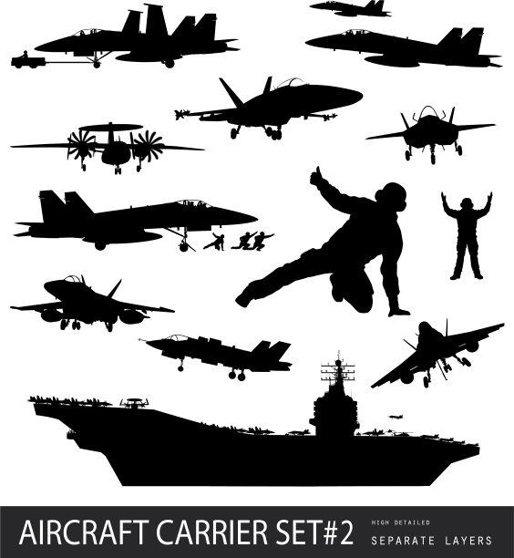 海军航空剪影图片下载