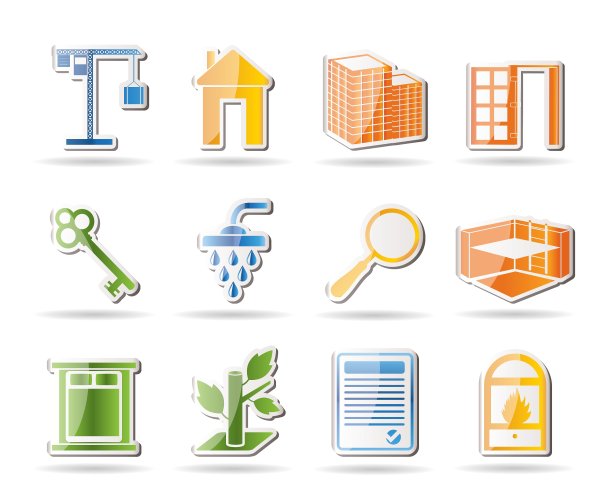 简约房地产图标图片下载