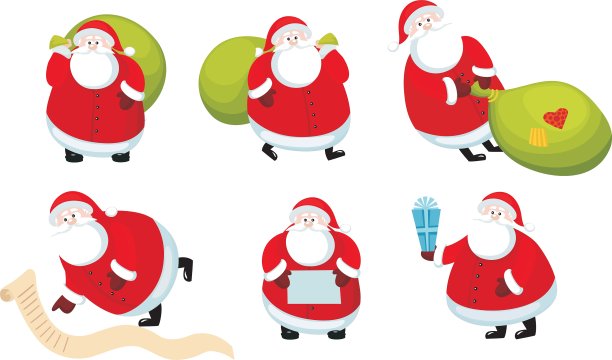 圣诞老人组图片下载