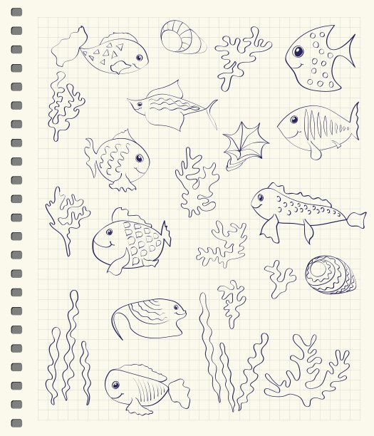 卡通海的鱼图片下载