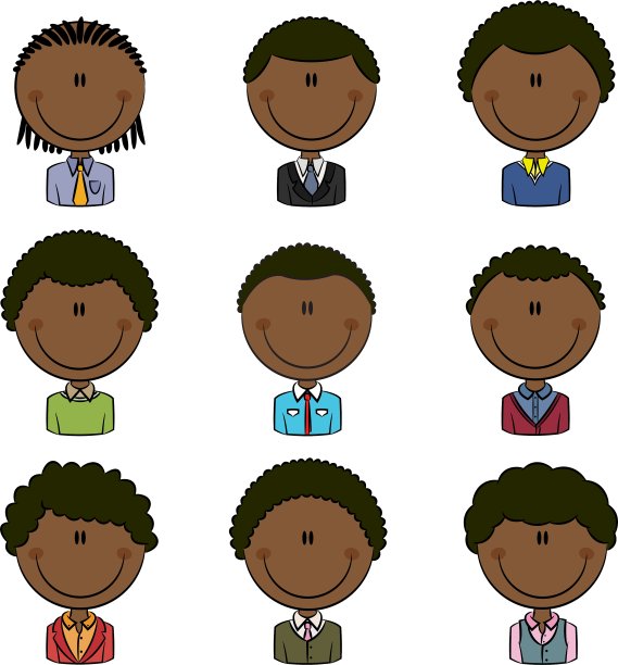 非洲裔美国男性的化身图片下载