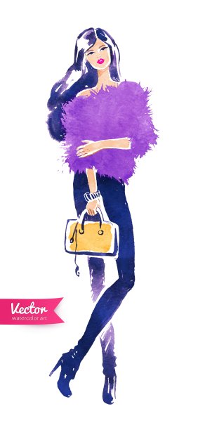 带包时尚模特图片下载