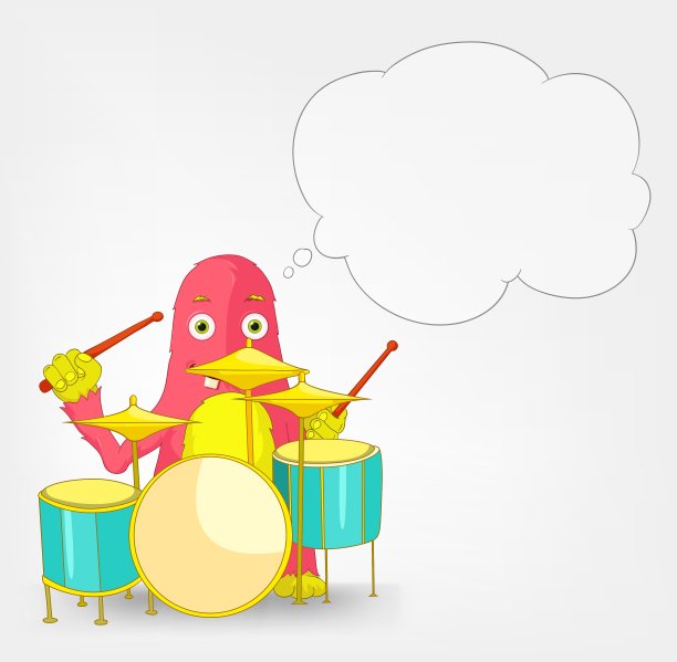 有趣的怪物鼓手图片下载