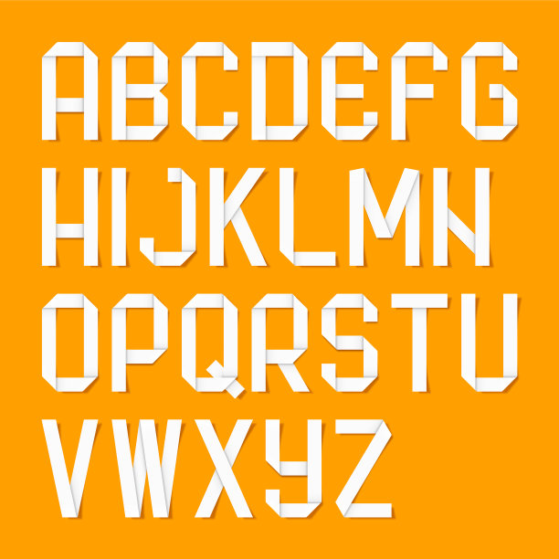 折纸字母字母图片下载