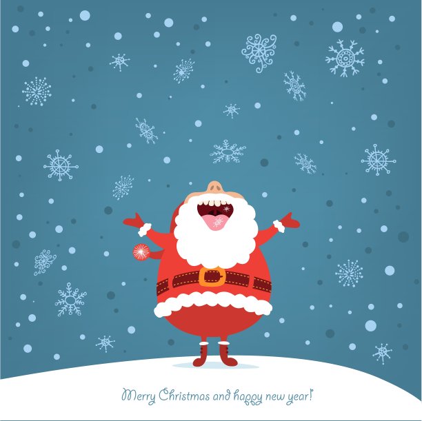 有趣的圣诞老人图片下载