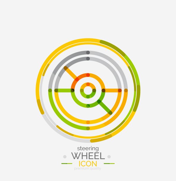 汽车方向盘图标图片下载