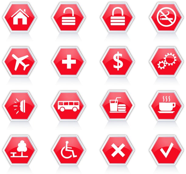 饮食和健身主题图标设置图片下载