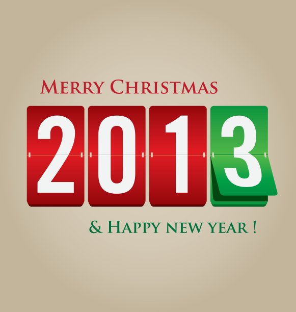 圣诞快乐，新年快乐，2013机械图片下载