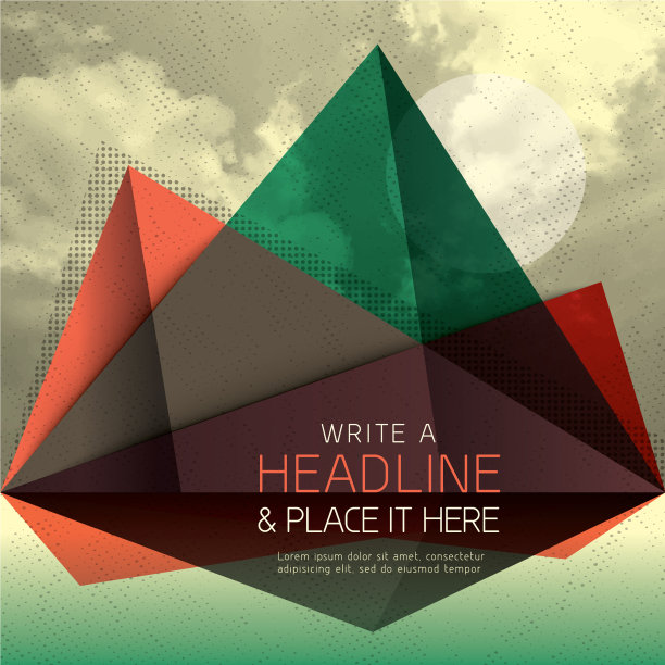 抽象山形背景图片下载