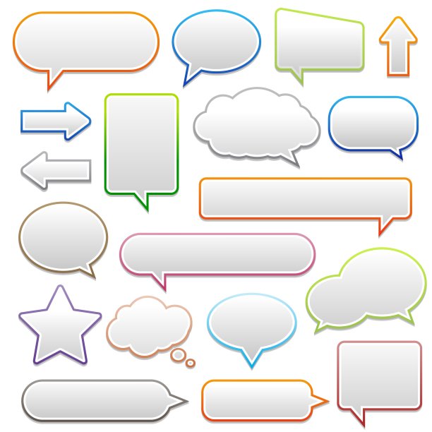 弹出泡沫与阴影在白色的背景图片下载