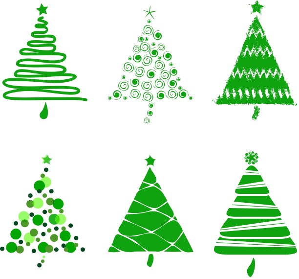 圣诞树集图片下载
