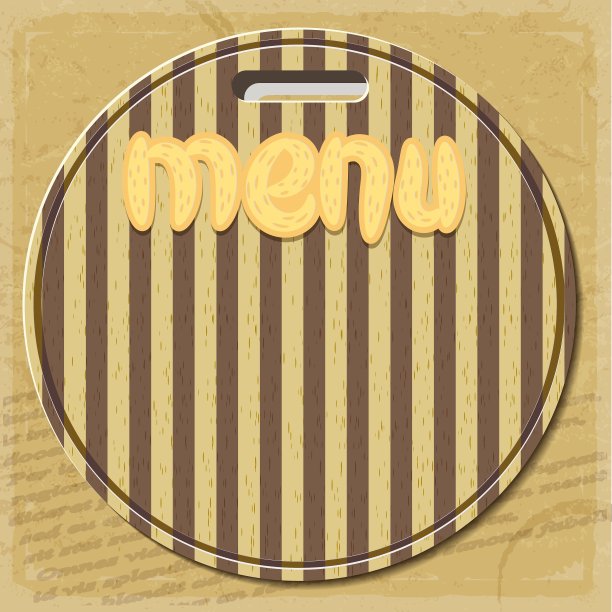 餐厅复古菜单图片下载