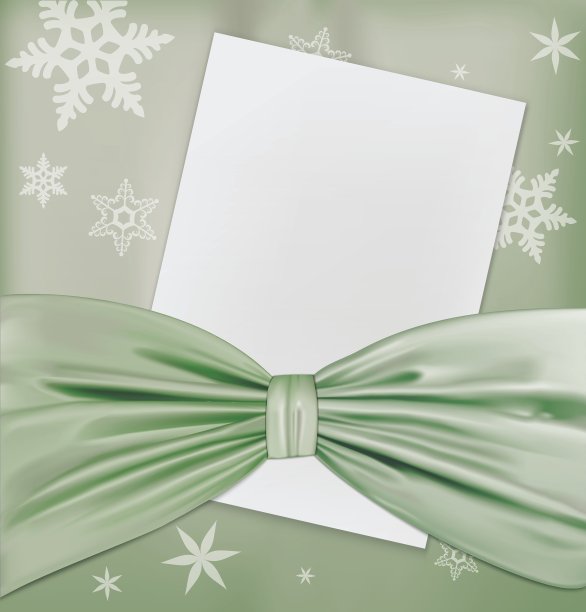 绿色的弓纸图片下载