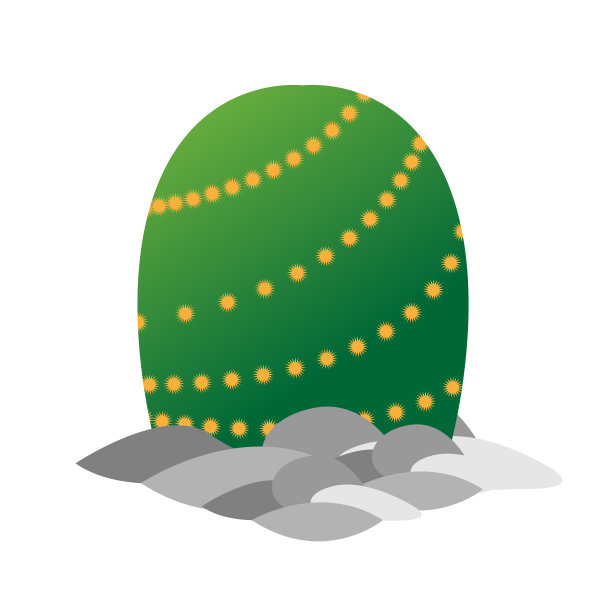 孤立的仙人掌图标图片下载