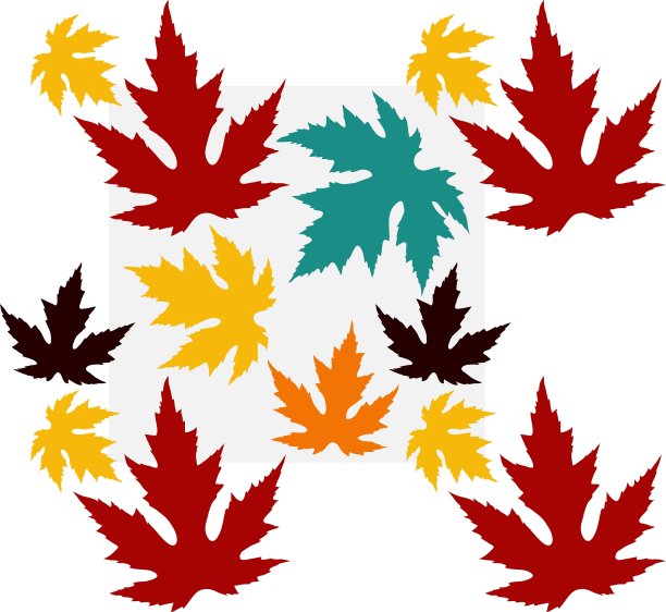 无缝图案与枫叶图片下载