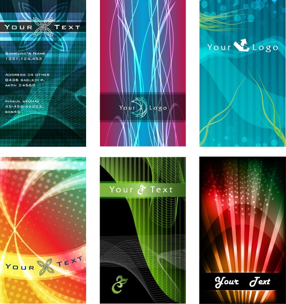抽象名片设计图片下载