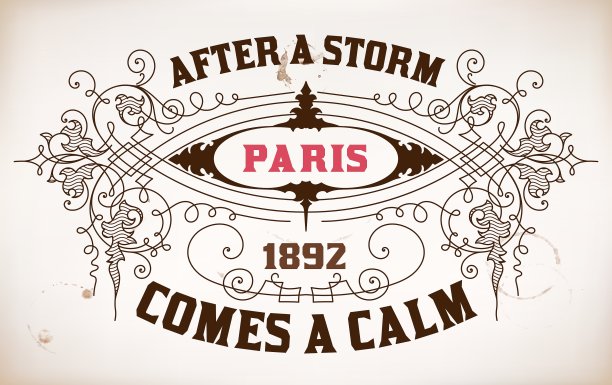 复古的标签图片下载