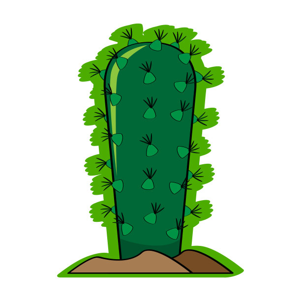 贴纸的仙人掌图标图片下载