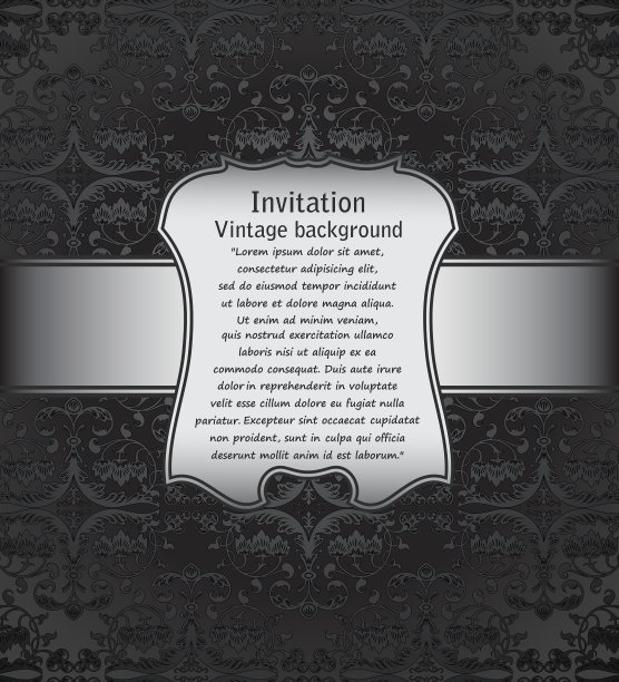 复古的邀请背景图片下载