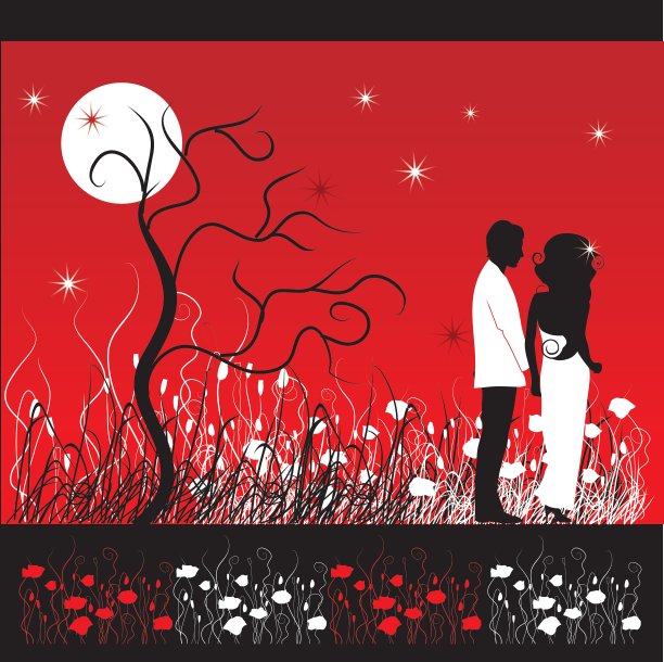 景观在夜间图片下载