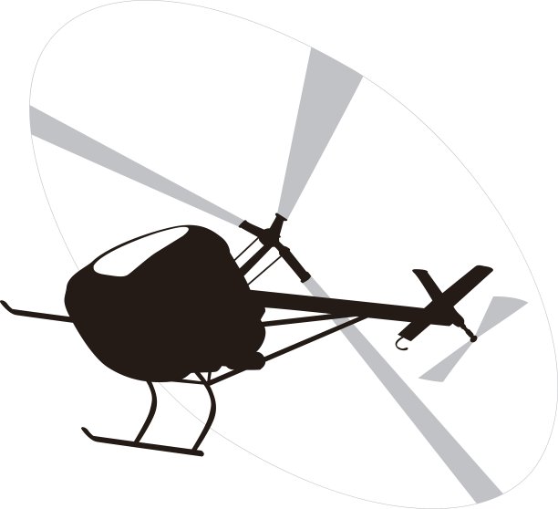 直升机轮廓图片下载