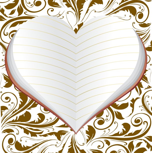 心形的笔记本图片下载