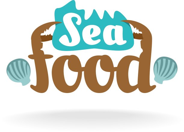 海鲜的标志图片下载