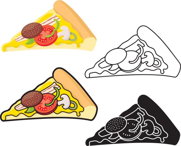 披萨切图片下载