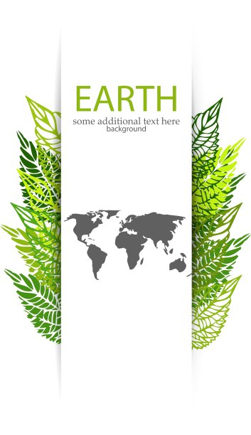 绿叶地球背景图片下载