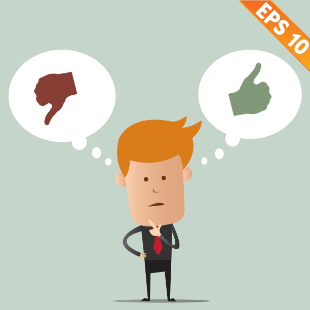 商人思考的选择——EPS10图片下载