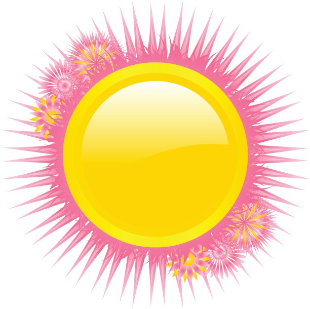 花黄色标记图片下载