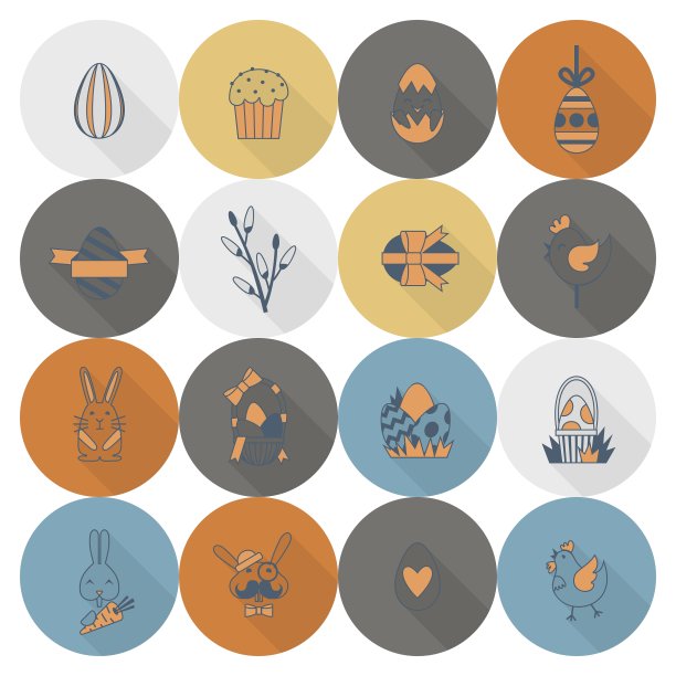 庆祝复活节的图标图片下载