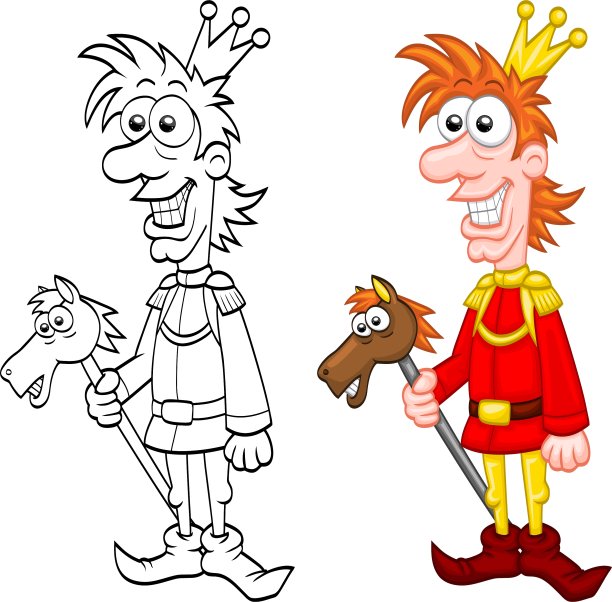 卡通可爱的王子图片下载