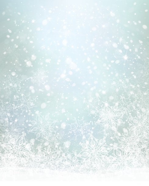 冬天蓝色的雪花背景图片下载