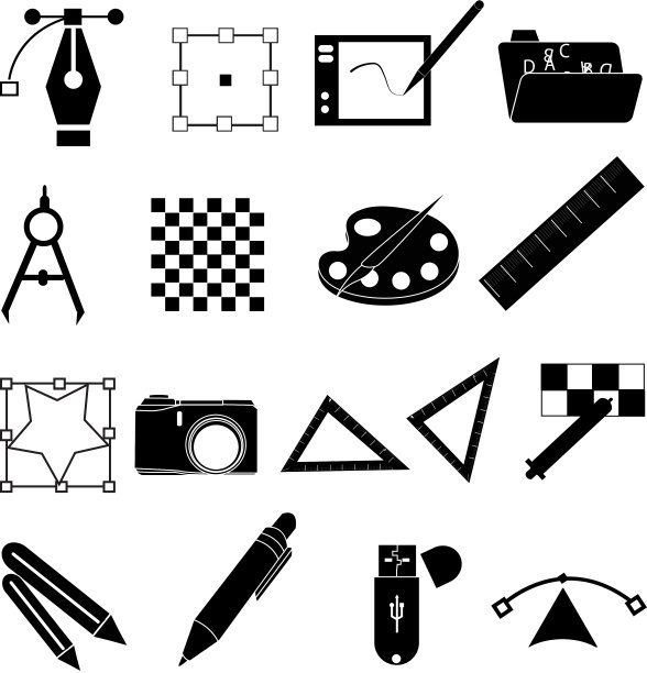 平面设计图标集图片下载