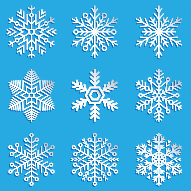 雪花集优雅雪花为图片下载