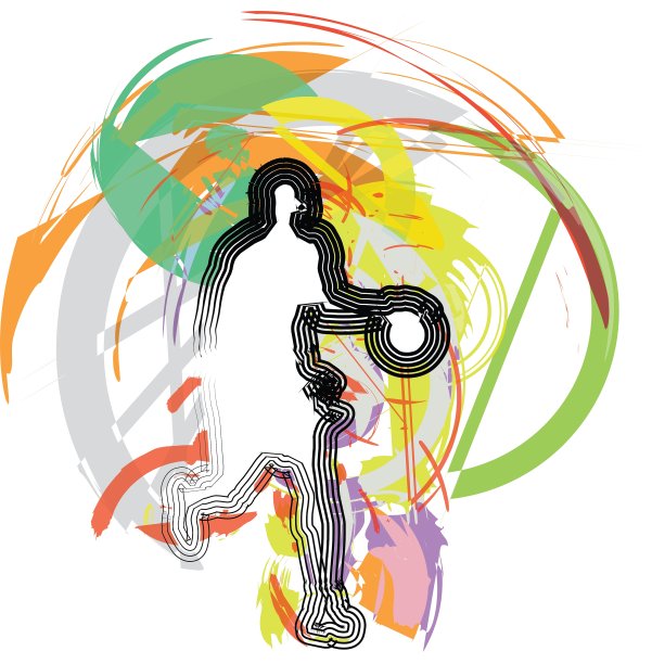 篮球运动员在行动中图片下载