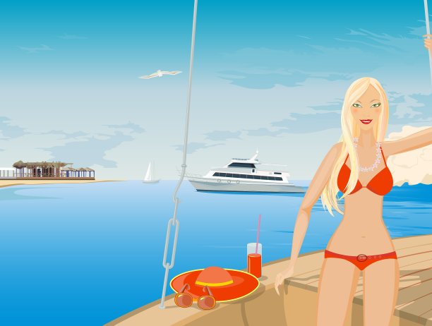 金色的比基尼图片下载