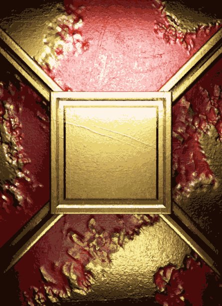 红色背景上的金色图片下载