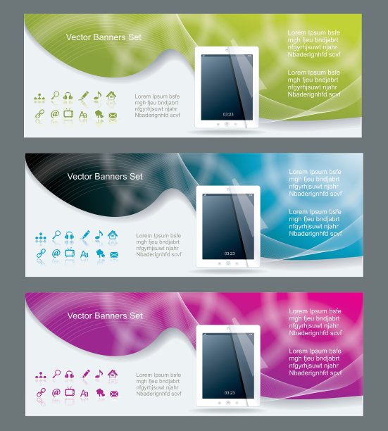 集横幅设计平板电脑电脑图片下载