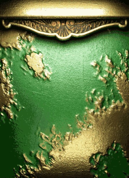 绿色背景上的金色图片下载