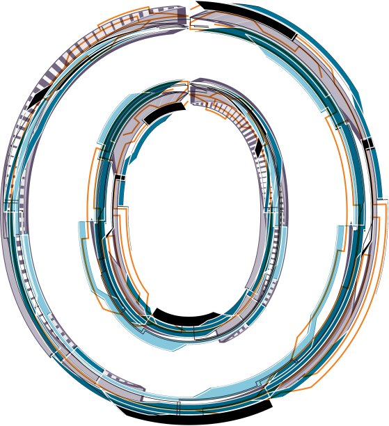 字体字母O图片下载