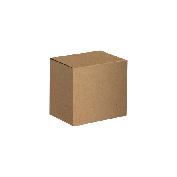 矢量牛皮纸封闭盒现实插图。孤立的三维物体图片下载