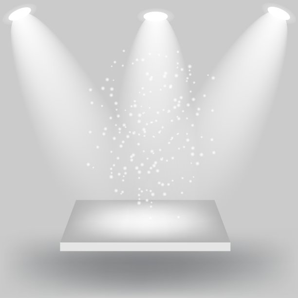 空的白色架子在浅灰色的背景图片下载