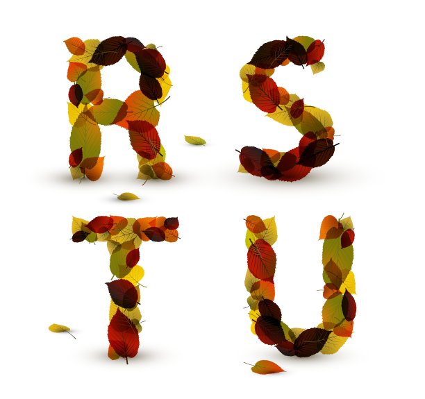 秋天字母字母图片下载