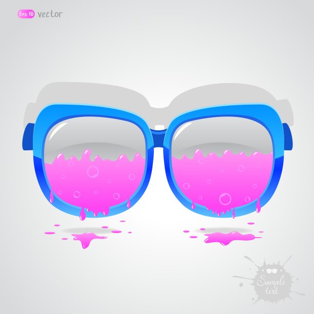 粉红色的眼镜图片下载